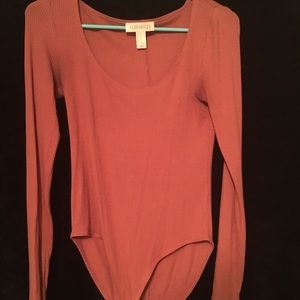 Forever 21 pink bodysuit size medium